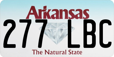 AR license plate 277LBC