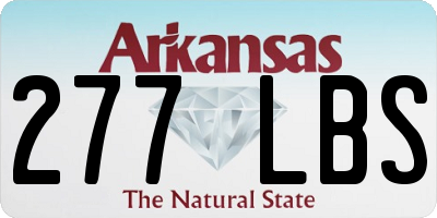 AR license plate 277LBS