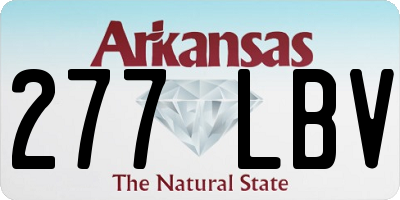 AR license plate 277LBV