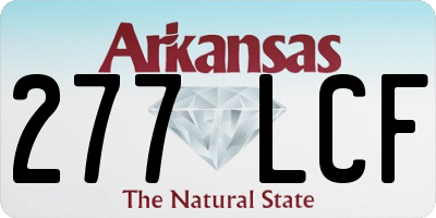 AR license plate 277LCF
