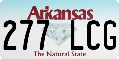 AR license plate 277LCG