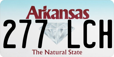 AR license plate 277LCH
