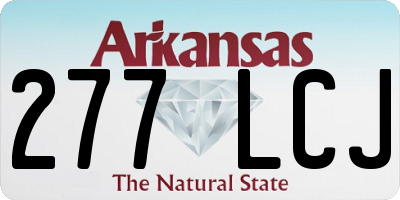 AR license plate 277LCJ
