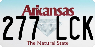 AR license plate 277LCK