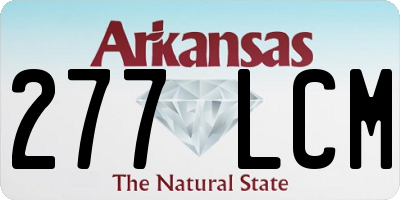 AR license plate 277LCM