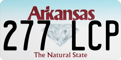 AR license plate 277LCP