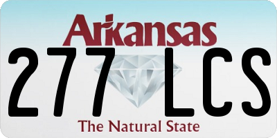 AR license plate 277LCS