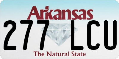 AR license plate 277LCU