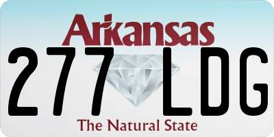 AR license plate 277LDG