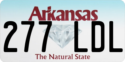 AR license plate 277LDL