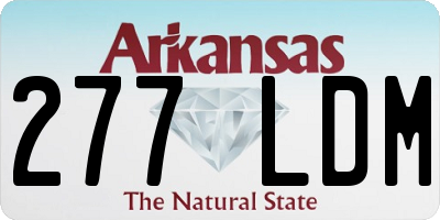 AR license plate 277LDM