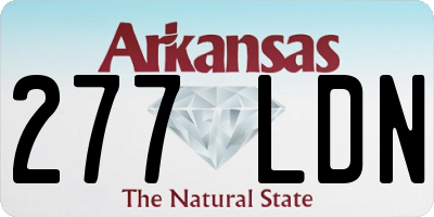 AR license plate 277LDN