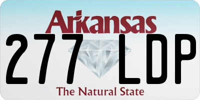 AR license plate 277LDP