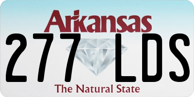 AR license plate 277LDS