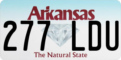 AR license plate 277LDU