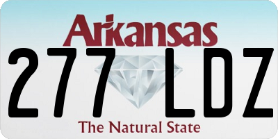 AR license plate 277LDZ