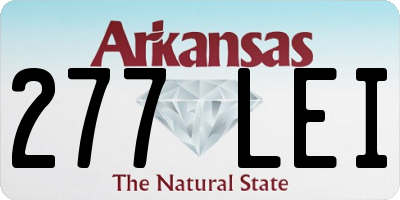 AR license plate 277LEI