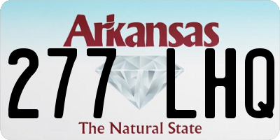 AR license plate 277LHQ