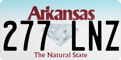 AR license plate 277LNZ