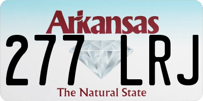 AR license plate 277LRJ