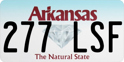 AR license plate 277LSF