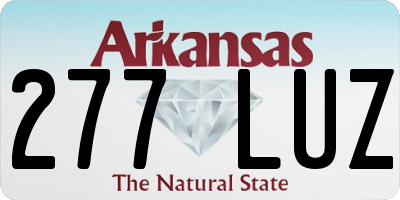 AR license plate 277LUZ