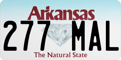 AR license plate 277MAL