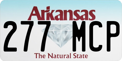 AR license plate 277MCP