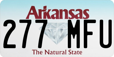 AR license plate 277MFU