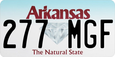 AR license plate 277MGF
