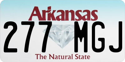 AR license plate 277MGJ