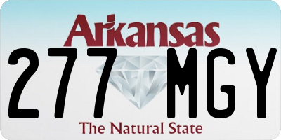 AR license plate 277MGY