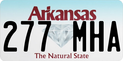 AR license plate 277MHA