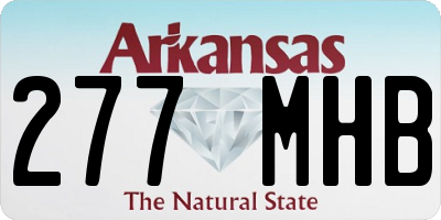 AR license plate 277MHB