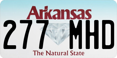 AR license plate 277MHD