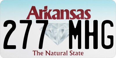 AR license plate 277MHG
