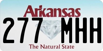 AR license plate 277MHH