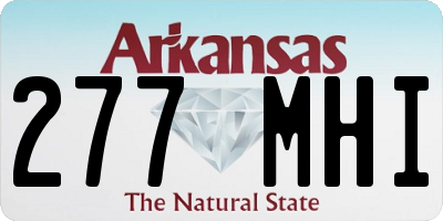 AR license plate 277MHI