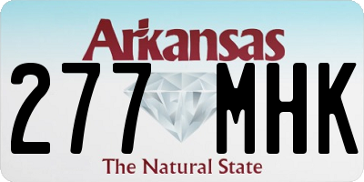 AR license plate 277MHK