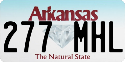 AR license plate 277MHL