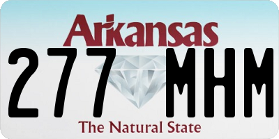 AR license plate 277MHM