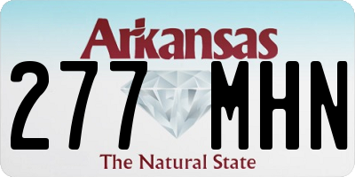 AR license plate 277MHN