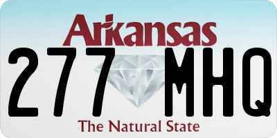 AR license plate 277MHQ