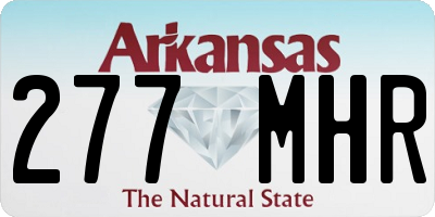 AR license plate 277MHR