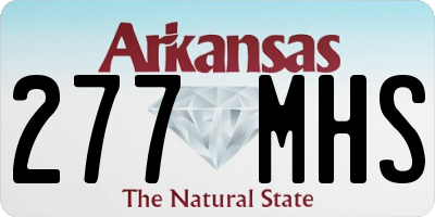AR license plate 277MHS