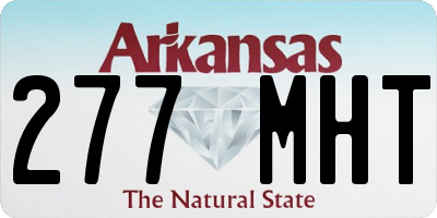 AR license plate 277MHT