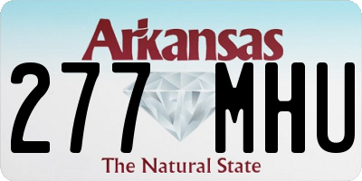 AR license plate 277MHU