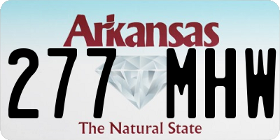 AR license plate 277MHW