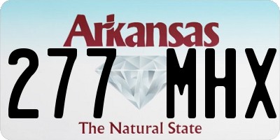 AR license plate 277MHX