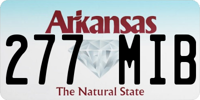 AR license plate 277MIB